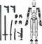 MIGESS(Assembly Completed 3D Printed and Multi-Jointed Action Figure,Multi-Jointed and 3D Printed Robot,Desktop Decorations for Action Figures for...
