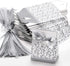 KUPOO 50PCS Candy Boxes,Silver Ribbon Wedding Favor Boxes Candy Bag Cake Box for Wedding Party Decoration Easter (silver)...