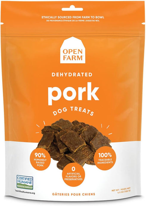 Open Farm Dehydrated Pork Dog Treats, 4.5 oz...