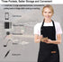 Kitchen Cooking Apron for Women Men with Big Pockets Canvas Waterproof Aprons for Server Pottery Painting Chef Apron...