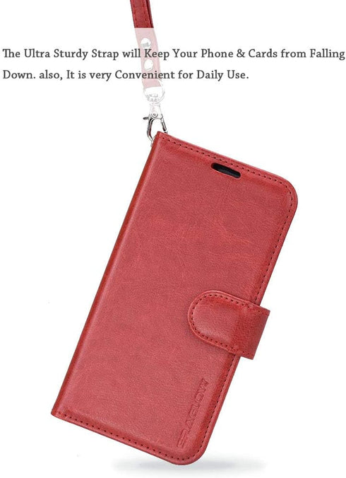 Galaxy A20 Case,Galaxy A30 Case,Premium PU Leather Wallet Flip Protective Phone Case Cover w/Card Slots & Kickstand for Samsung Galaxy A20/A30 201...