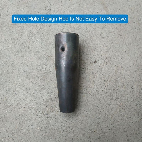3 Pack Extension Wood Handle Connector for Garden Hoes Hollow Hoe Replacement Welded Steel Pipe Tube Thickening Fittings Iron Cone Sleeve Cultivat...