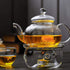 Hemoton Glass Teapot Warmer, Heating Base Base Insulation Base Candle Holder Glass Tea Stove Warmer Candle Stand Tea Heater Tea Accessories...