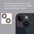 2 Pcs/Set Back Rear Camera Lens Replacement for iPhone 14 for iPhone 14 Plus, Rear Glass Camera Lens Cover Back Camera Glass Lens Replacement with...