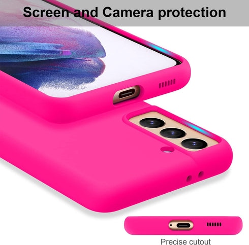 DEENAKIN Compatible with Samsung Galaxy S21 Case,Soft Flexible Silicone Gel Rubber Bumper Cover,Slim Fit Full Body Shockproof Protective Phone Cas...