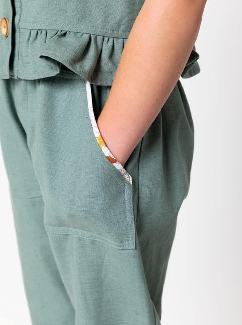 Style Arc Sewing Pattern - Bobby Kids Woven Pant...