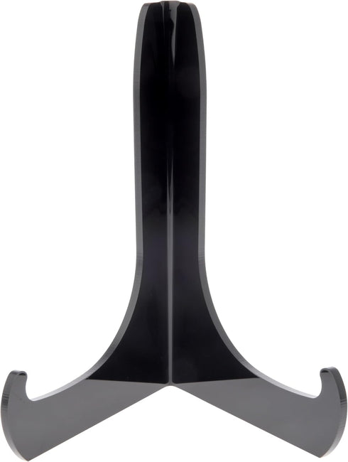 Plymor Black Acrylic Small 60-Degree Angle Easel With Shallow Support Ledges, 4.5" H x 3.25" W x 2.5" D, fits lightweight 4" x 6" Items, like smal...