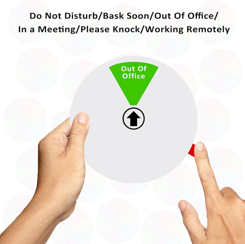 Office Privacy Sign,6 Inch Do Not Disturb,Come in Welcome,Out of Office,in a Meeting,Back Soon,Working Remotely Sign, Privacy Door Sign for Home O...