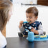 ezpz Mini Utensils - 12 Months+ (Fork & Spoon in Blue) - 100% BPA Free Fork and Spoon - Toddler Utensils - Designed by a Pediatric Feeding Special...
