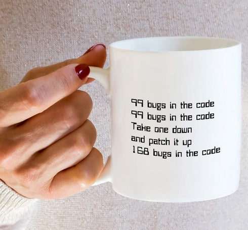 Retreez Funny Mug - 99 Bugs in the Code Programmer Software Engineer 11 Oz Ceramic Coffee Mugs - Funny, Sarcasm, Sarcastic, Inspirational birthday...