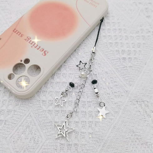 1-4 PCS Cute Y2K Phone Charm Aesthetic Accessories Bear Strawberry Butterfly Heart Lanyard String for Bag Purse Backpack Wallet Pendants Decor...