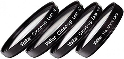 Vivitar Series 1 +1 +2 +4 +10 Close-Up Macro Filter Set w/Pouch (52mm)...