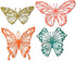 Sizzix Thinlits Die Set 4 Pack Scribbly Butterflies by Tim Holtz, Multicolor...