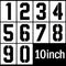 10 Inch Number Stencils Reusable Number Stencils Set 0-9 Plastic Number Stencil Template for Cake Stencil Address Number Painting Stencils...