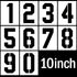 10 Inch Number Stencils Reusable Number Stencils Set 0-9 Plastic Number Stencil Template for Cake Stencil Address Number Painting Stencils...