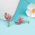 SaiDian 2Pcs Crystal Rhinestone Flamingo Brooch Pin Pink Bird Enamel Collar Lapel Corsage Badge For Women...