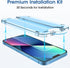amFilm Screen Protector OneTouch Compatible with iPhone 13, iPhone 13 Pro (6.1", 2021) Tempered Glass and Camera Lens Protector, Edge to Edge Full...