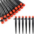50PCS Drip Emitters for 1/4" Drip Irrigation Tubing, Adjustable 360 Degree Irrigation Drippers on 5" Arrow Stake, Garden Water Flow Spray Heads Pa...
