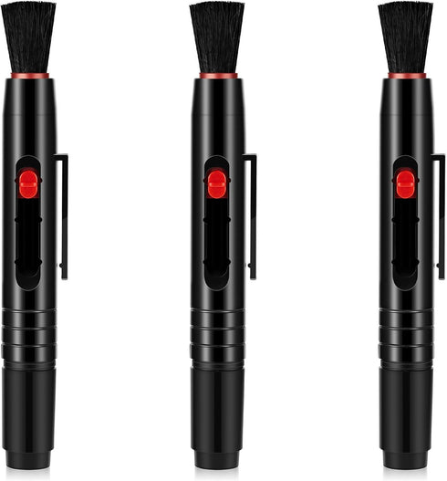 3 Pieces Multifunction Lens Cleaning Pen Brush, Lens Brush Camera Screen Cleaning Pen for Camera, SLR, Telescope, Magnifying Glass, Phone...