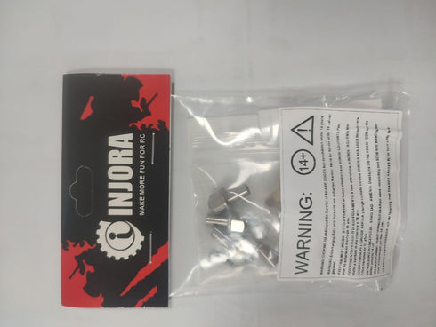 INJORA RC Hex Hub 12mm Brass Wheels Hex Hub Extension Hex Drive Adapter for 1/10 RC Crawler Axial SCX10 90046 D90 (15mm)...