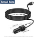 Dash Camera Car Charger, Mini USB and Micro USB Interfaces, Driving Recorders Power Cord Universal Car Adapter Power Cord 3.5m/11.5ft 12V/24V to D...