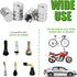 WSSROGY 20pcs Car Tire Valve Stem Caps Air Caps Cover, Universal for Cars, SUVs, Bike, Trucks & Motorcycles (Silver)...