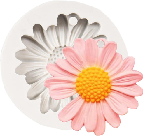 Chrysanthemum Flower Silicone Mold Flower Fondant Cake Baking Molds For Cake Decoration Cupcake Topper Candy Chocolate Sugar Craft Polymer Clay Gu...