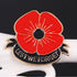 Lest We Forget Poppy Brooch Pin Flower Broach Memorial Day Remembrance Day...