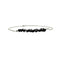 Gempires Natural Black Tourmaline Chips Bar Bracelet, 3-4 mm Chips With 7+1 inch Adjustable Silver Plated Chain (Black Tourmaline)...