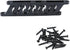 4pcs Adjustment Brackets for Chaise Lounges or Patio Outdoor Lawn Yard Furniture Replacement Position Adjuster Recliner Brace (5 Position - Black)...