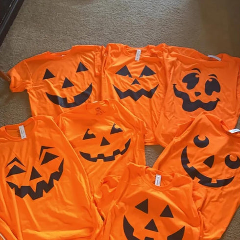 6” Pumpkin Face Stencils Halloween Stencils Reusable Pumpkin Carving Stencil for Painting on Wood Paper Window...