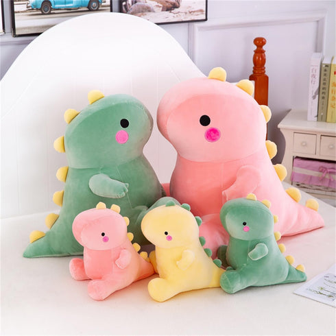 Pink Dino Plush,Cute Dinosaur Stuffed Animals,Super Soft Dino Plushie Toys,Dino Plush for Anxiety Relief Birthday Gifts for Kids Girls Boys Pink 8...