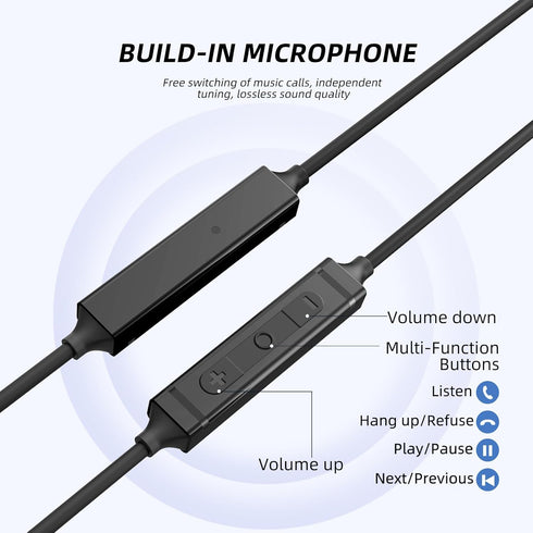 EP-06 USB Type C Earbuds in-Ear Wired Earphones,Built-in HD Microphone Magnetic Headphones, Clear Sound Quality bass Noise Cancelling Ear Buds......