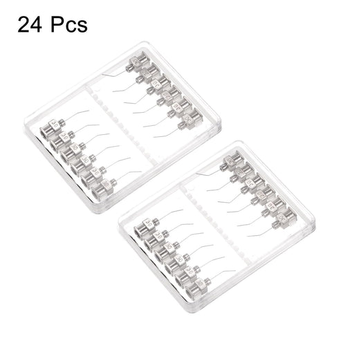 24pcs Blunt Tip Dispensing Needle 30 Gauge 1/2" 45 Degrees Bent Flow Design Bent Dispensing Tips with Luer Lock & Storage Box for Adhesive Glue Di...