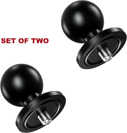 BRCOVAN 2 Pack, Aluminum Alloy 1'' Ball Adapter with 1/4"-20 Threaded Stud for Action Camera & Camcorder Compatible with RAM Mounts B Size 1'' Bal...
