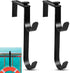2Pcs Adjustable Pool Pole Hanger, Double Pool Hooks for Poles, Mental Pool Fence Hooks for Hanging Pool Equipment Hooks, Pool Pole Hooks for Pool ...