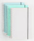 3 Pack A5 Spiral Graph Notebook with 120gsm Thick Paper, Grid Spiral Notebook with Plastic Hardcover and Elastic Band Closure, 80 Sheets Per Pack ...