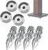 4 Pcs Speaker Spike Isolation Spikes Stand Foot HiFi Speaker Shockproof Cone Base Pads for Speaker Frame, Amplifier, CD DVD Player...