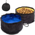 Travel Dog Bowls(67oz), 2 in 1 Collapsible Portable Dog Water Food Double Bowls Outdoor Feeding Foldable Dog Bowl for Pets Traveling Camping Walki...