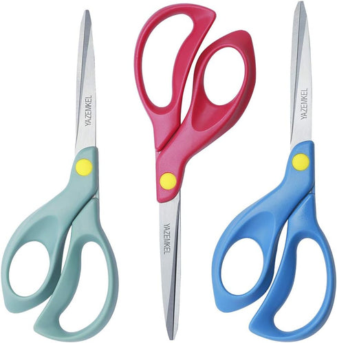 Left-Hand Scissors Stainless Steel 3-Pack, 8 inch...