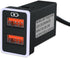 Car Charger QC3.0 Fast Charge,for Toyota Dual USB Port Socket Fast Charging, with LED Light Show,Compatible Smartphones,Tablet or Other USB Device...