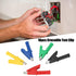 Folders Safety Test Clips 10pcs /Set P2002 20A 5 Colors 4mm Banana Jack Safety Test Clip for Multimeter 380V...