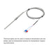 MECCANIXITY 2pcs PT100 RTD Thermocouple Stainless Steel M8 Temperature Sensor Probe -50 to 1300C 6.6ft 5x100mm...