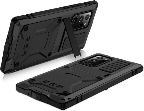 for Samsung Galaxy Note 20 Ultra Case, Aluminum Metal Gorilla Glass Waterproof Shockproof Military Heavy Duty Sturdy Protector Cover Hard Case for...