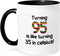 3dRose 95 Is Like Turning 35 In Celsius-Humorous 95th Birthday Gift Two Tone Mug, 11 oz, Black...