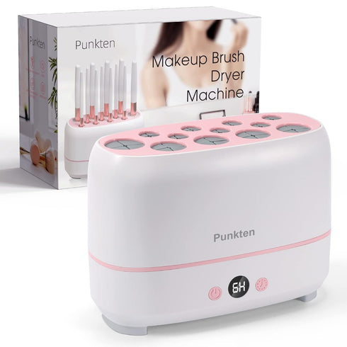 Makeup Brush Dryer Machine,Can Drying 12pcs Makeup Brushes,2pcs Sponges Or Powder Puff AT Once,Baked Slowly At Constant Temperature Without Hurtin...
