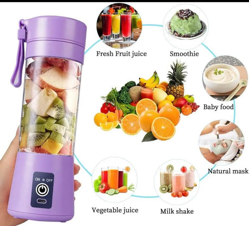 WROZZO Mini Personal Blender, 1000W Powerful Motor, 800ml Cup, 6 Stainless Blades, USB Charging, Portable Blender for Shakes and Smoothies Purple...