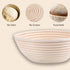 Sourdough Bread Proofing Baskets Banneton Set of 2, Round & Oval Sourdough Banneton Bowl with Liners, Handmade Quality Indonesian Rattan Bread Bak...