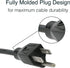 C2G 15FT Replacement AC Power Cord Shielded - Power Cable for Electronics, TV, Computer, Printer, Radio, Monitor, Samsung, Dell, Vizio, LG, Asus, ...