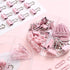 Pink Paper Clips and Binder Clips Set, 3 Pack, 216 pcs, Metal Assorted Sized Binders with Push Pins, Cute Office Supplies for Desk, Desk Accessori...
